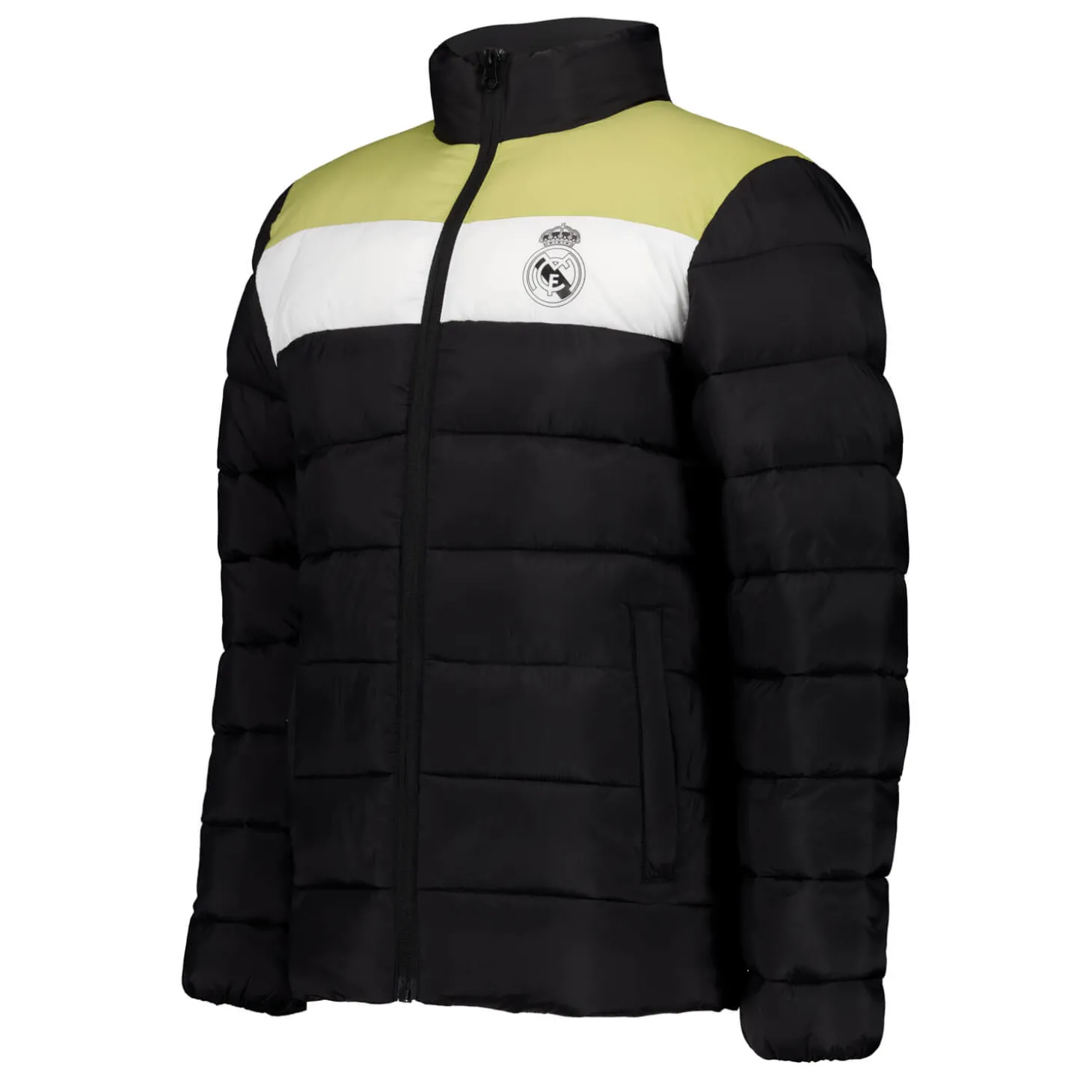 Enfant MBA Solutions Vestes^Veste Matelassée à Capuche Outerwear Real Madrid Bloc Noir enfants