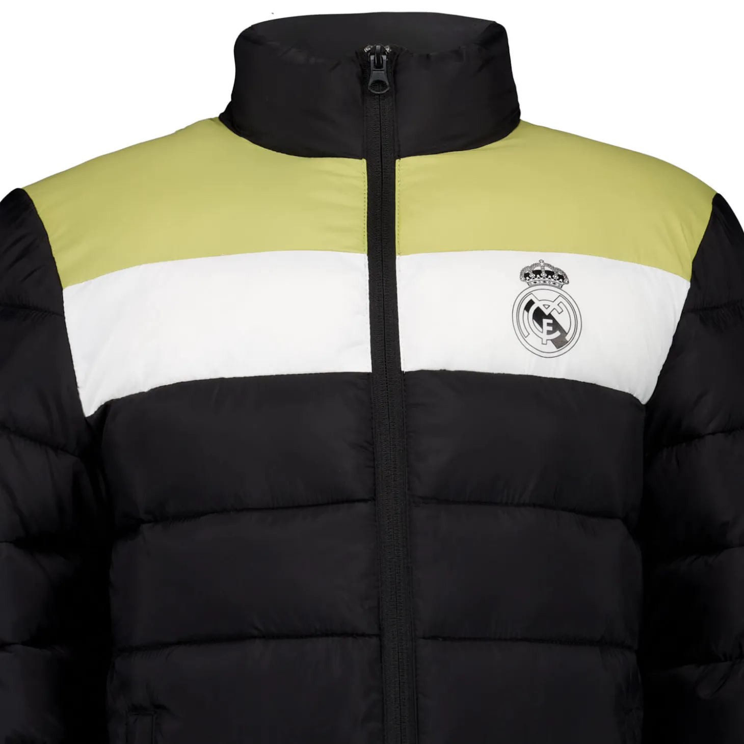 Enfant MBA Solutions Vestes^Veste Matelassée à Capuche Outerwear Real Madrid Bloc Noir enfants