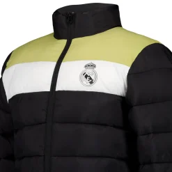 Enfant MBA Solutions Vestes^Veste Matelassée à Capuche Outerwear Real Madrid Bloc Noir enfants
