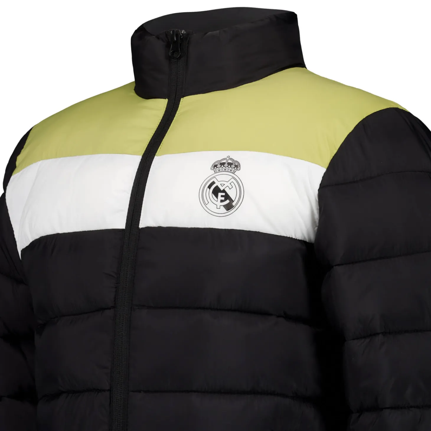 Enfant MBA Solutions Vestes^Veste Matelassée à Capuche Outerwear Real Madrid Bloc Noir enfants