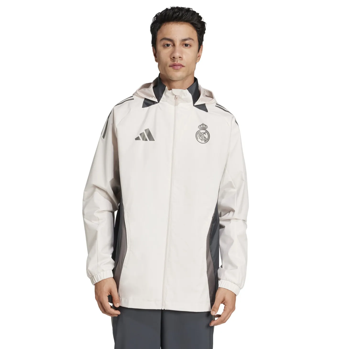 Homme Adidas España, S.A.U Vestes|Vestes^Veste Tout-Temps Entraînement LDC 24/25 Beige hommes